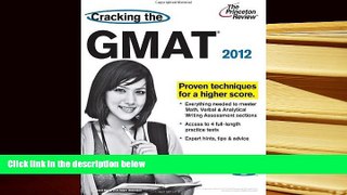Popular Book  Cracking the GMAT with DVD, 2012 Edition (Graduate School Test Preparation)  For