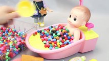 Play Doh Ball Baby Doll Bath Time Candy Toy Surprise Eggs Toys-tQWEkFGoaL4