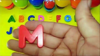 Kinder Surprise ABCs! Learn the Alphabet with Surprise Eggs