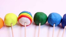 Christmas Play Doh Lollipops How to Make Playdough Rainbow Lollipops Pops Candies Play Doh
