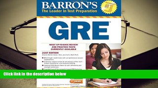Popular Book  Barron s GRE, 21st Edition  For Trial