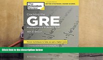 Popular Book  Cracking the GRE Mathematics Subject Test, 4th Edition  For Online