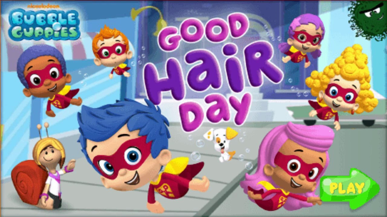 Bubble Guppies Good Hair Day - Nick Junior Preschool Dress-Up Game For Kids