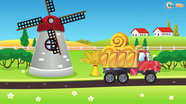 Eğitici çizgi film - Çekici Kamyon ve Vinç - İş makineleri - Akıllı Arabalar - Türkçe İzle