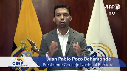 Consejo electoral confirma que habrá segunda vuelta en Ecuador