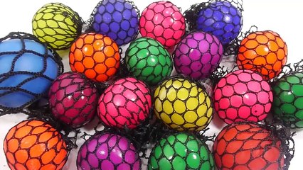 Play Doh DIY Combine All Squishy Stress Ball Change Colors Learn Colors Kinetic Sand
