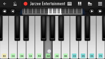 Main Hoon Hero Tera (Salman Khan) - Easy Mobile Piano Tutorial