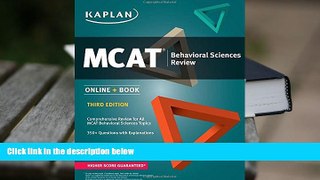 Popular Book  MCAT Behavioral Sciences Review: Online + Book (Kaplan Test Prep)  For Kindle