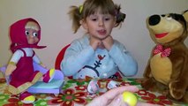 Маша и Медведь Киндер Сюрприз игрушки распаковка Masha and the Bear Kinder Surprise toys
