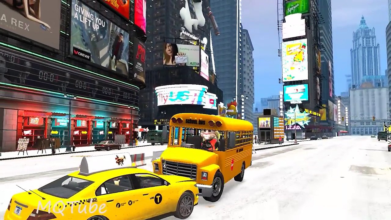 Talking Tom and Friends & Wheels On The Bus Colors for Kids / Nursery Rhymes Children Song