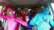 El increíble azul del Superhéroe spiderman En Coche de la Danza w/ Escuadrón Suicida Harley Quinn y Pregunto w