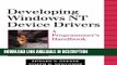 ebook download Developing Windows NT Device Drivers: A Programmer s Handbook PDF Online