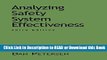 Best PDF Analyzing Safety System Effectiveness (Industrial Health   Safety) Audiobook Free