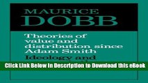 eBook Free Theories of Value and Distribution since Adam Smith: Ideology and Economic Theory Free