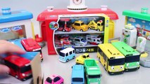 Tayo the Little Bus Garage Toy Surprise Eggs Disney Pixar Cars English Learn Numbers Color