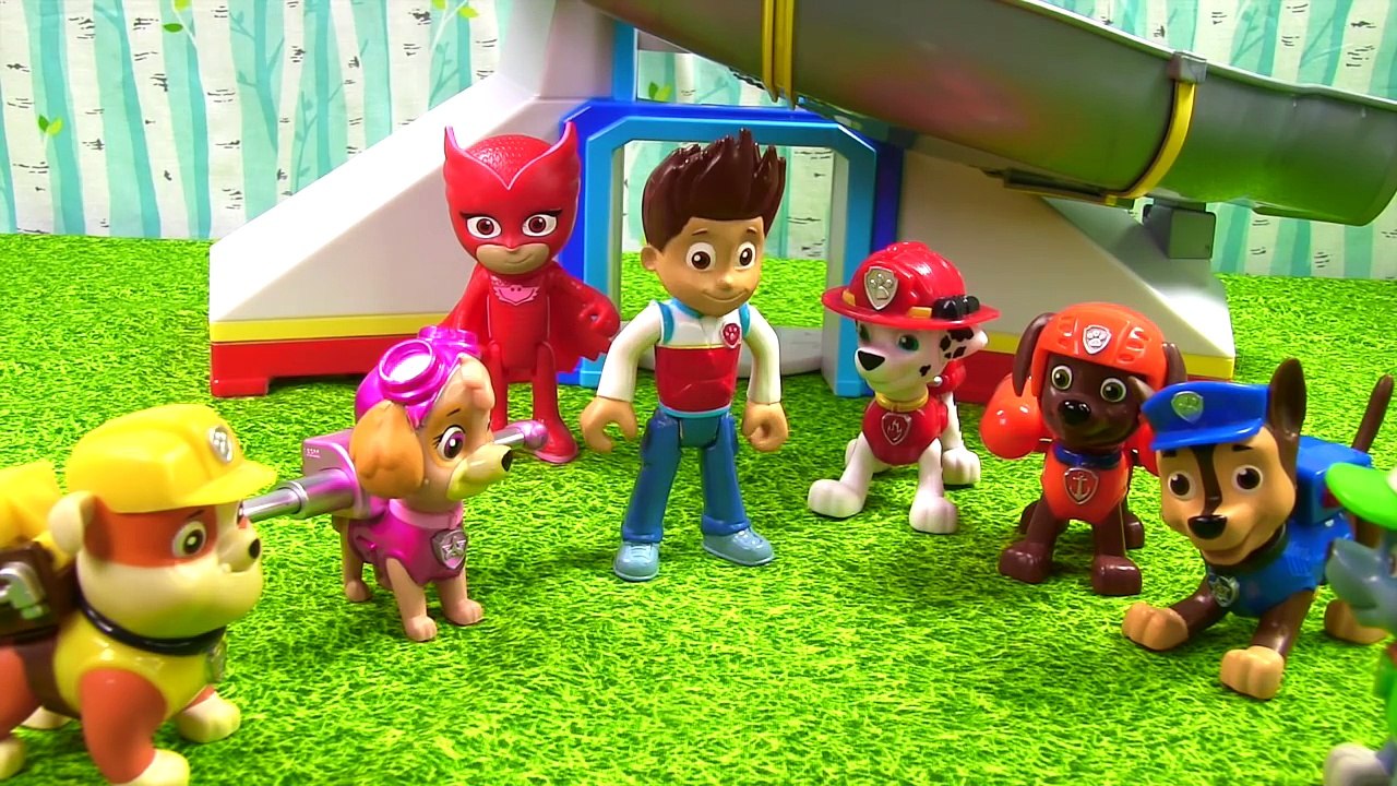 PJ Masks Luna Girl Traps Everest in Liquid Glass Sends to Outer Space Stop Motion! PJ MASK