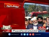 Panama Case: Siraj-ul-Haq talks to media outside of SC