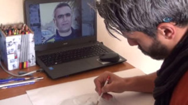 Bitlis - Özel) Bitlisli Ressamdan Şehitlere Vefa