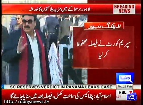 Detailed report on Judges remarks today in Panama case