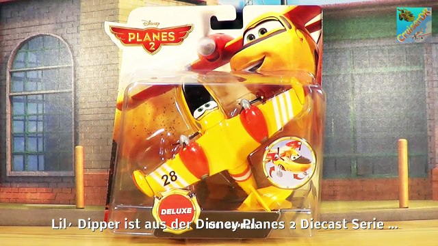 Disney Planes Fire & Rescue Deluxe Lil Dipper Plane Mattel Review by Funtoycollection