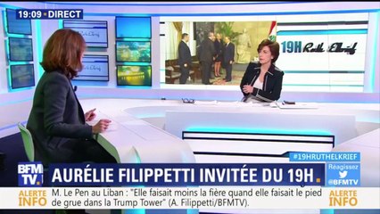 Aurélie Filippetti, porte-parole de Benoît Hamon, était l'invitée du 19h Ruth Elkrief sur BFMTV-dnuaFyrvCb0