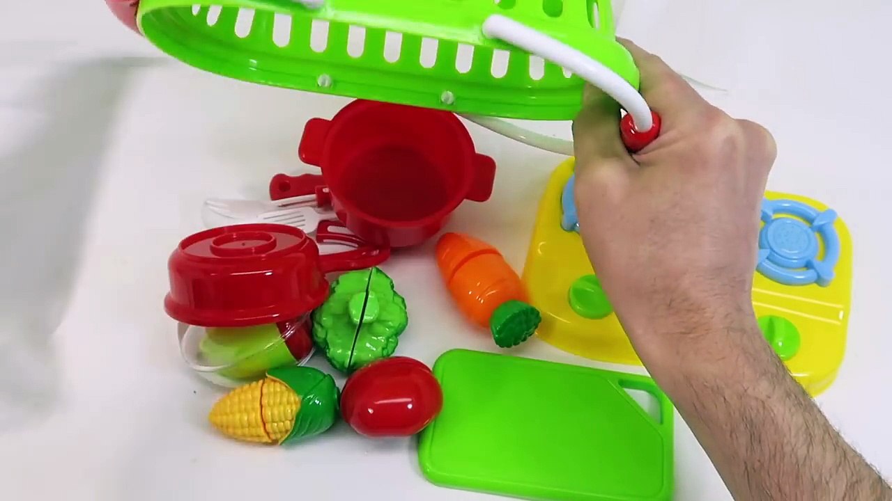 Toy Kitchen Cooking Stove for Children Cutting Fruits Vegetables Videos-uhaAD9iDQXw