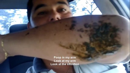 Lui il a vraiment eu une journée de merde c'est le cas de le dire