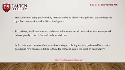 Security Guards And Automation