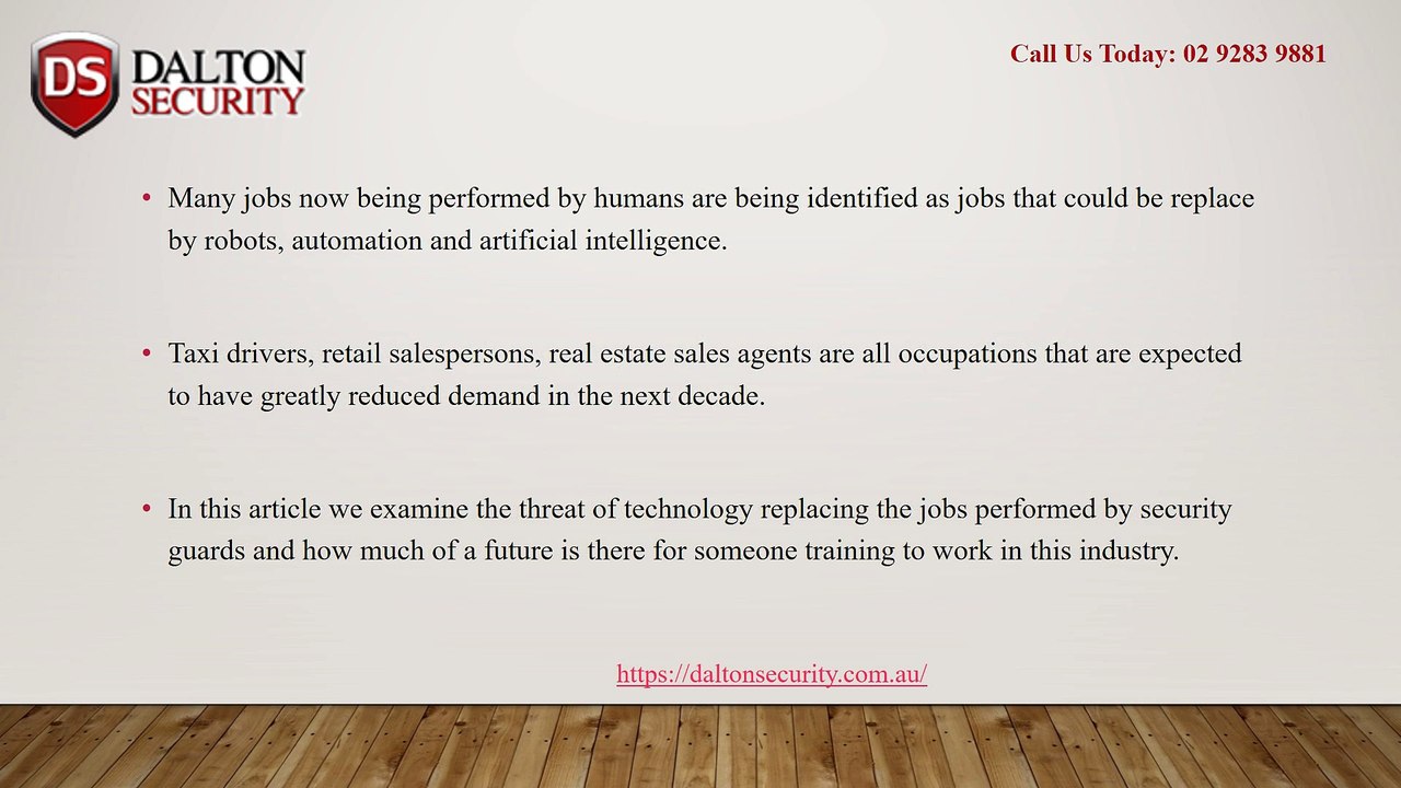 Security Guards And Automation