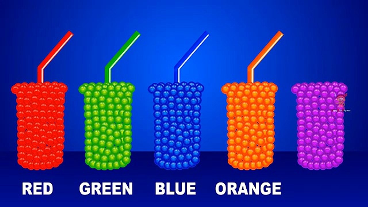 COLORS for Children to Learn with DRINKS Colours to Kids Learning Videos for Toddlers Babies