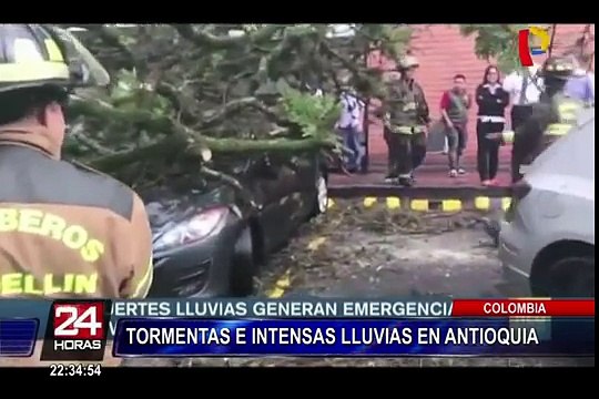 Colombia: tormentas e intensas lluvias causan estragos en Antioquía