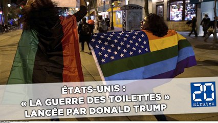 Télécharger la video: États-Unis : « La guerre des toilettes » lancée par Donald Trump