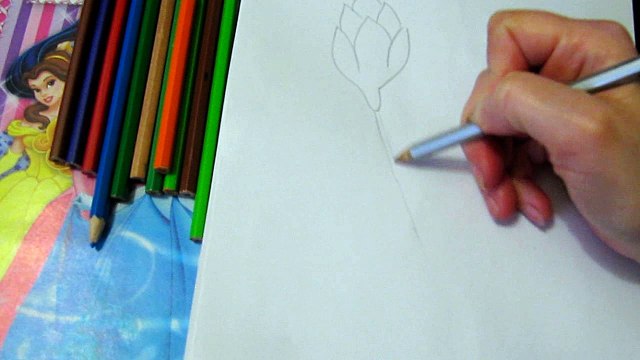 Рисуем крокусы поэтапно Draw crocuses in steps