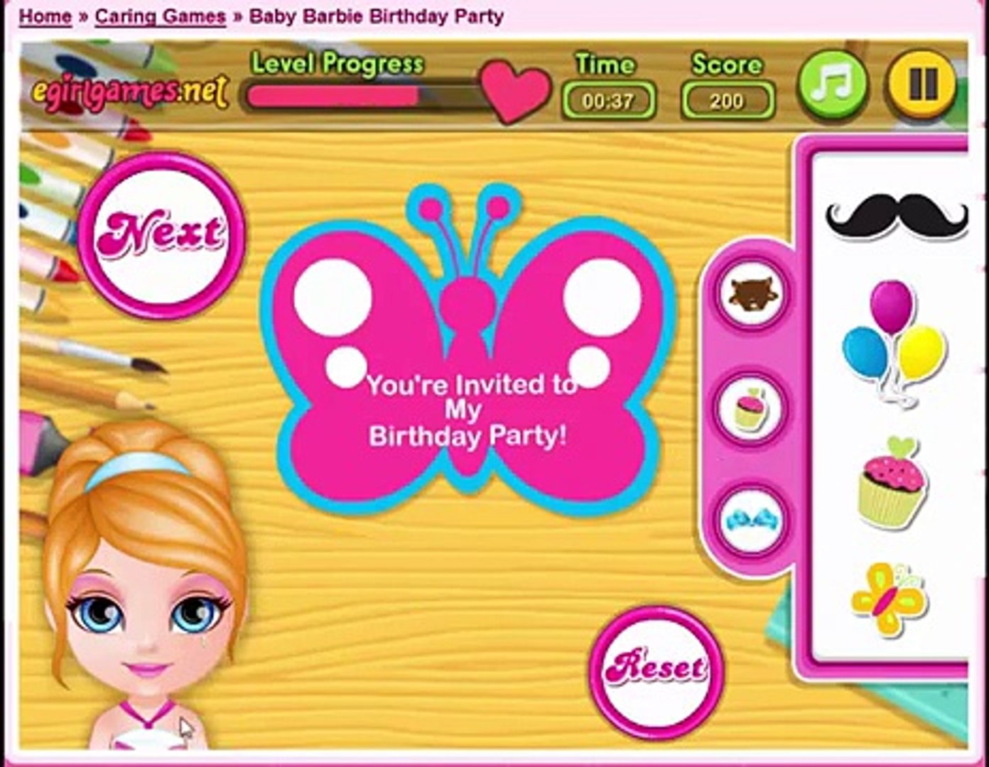 my baby barbie games