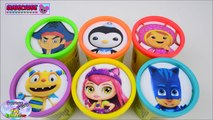 Learn Colors Disney Jr Nick Jr Umizoomi PJ Masks Play Doh Toys Surprise Egg and Toy Collec