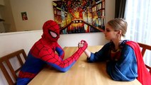 FROZEN ELSA EVIL WEDDING vs SPIDERMAN vs EVIL QUEEN MALEFICENT Superhero Fun Real Life Com