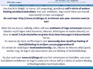 Zelf kleding bedrukken Herve