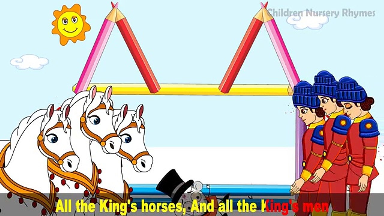 Humpty Dumpty Nursery Rhyme with lyrics Nursery Rhyme Children