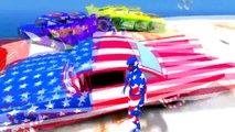 Disney Cars Captain SPADERMAN COSTUME Nursery Rhymes McQueen COLORS RAMONE USA Songs for C