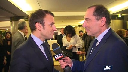 Interview d'Emmanuel Macron au diner du Crif
