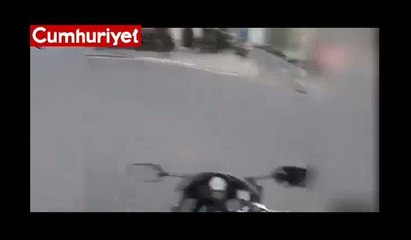 Bisikletli genç kızdan sapık şoföre ders