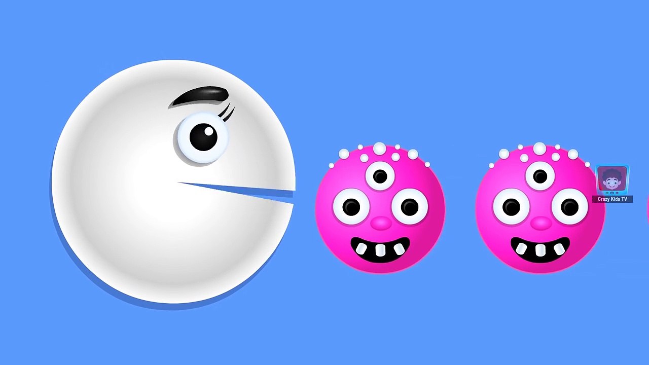 Learn Colors Pacman for Toddlers Kids - Learn Colour PEN - Fun Learning Colours Videos for