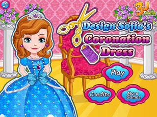 Download Video: Design Sofias Coronation Dress - Baby Sofia Games | Games for Girls