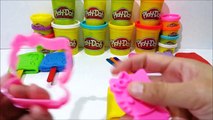 Learn Colors for Children Body Paint with Play Doh Hello Kitty & Finger Family Nursery Rhy