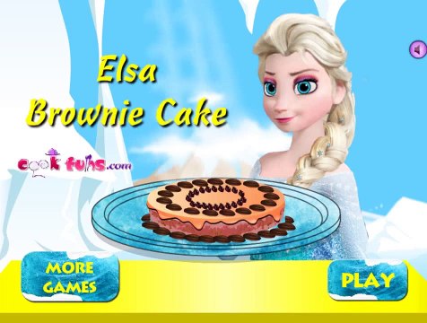 Эльза готовит вкуснятинку домашний торт Мультик игра для девочек Холодное Сердце