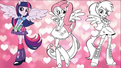 My Little Pony Coloring Book Equestria Girls Part 4 | MLP Coloring Pages Fun