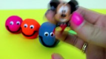 Learn Colours with Lollipops Smiley Play Dough Mickey Mouse, Masha and The Bear Toys for K