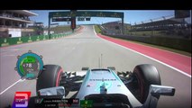 Onboard pole position lap - Lewis Hamilton, United States 2016