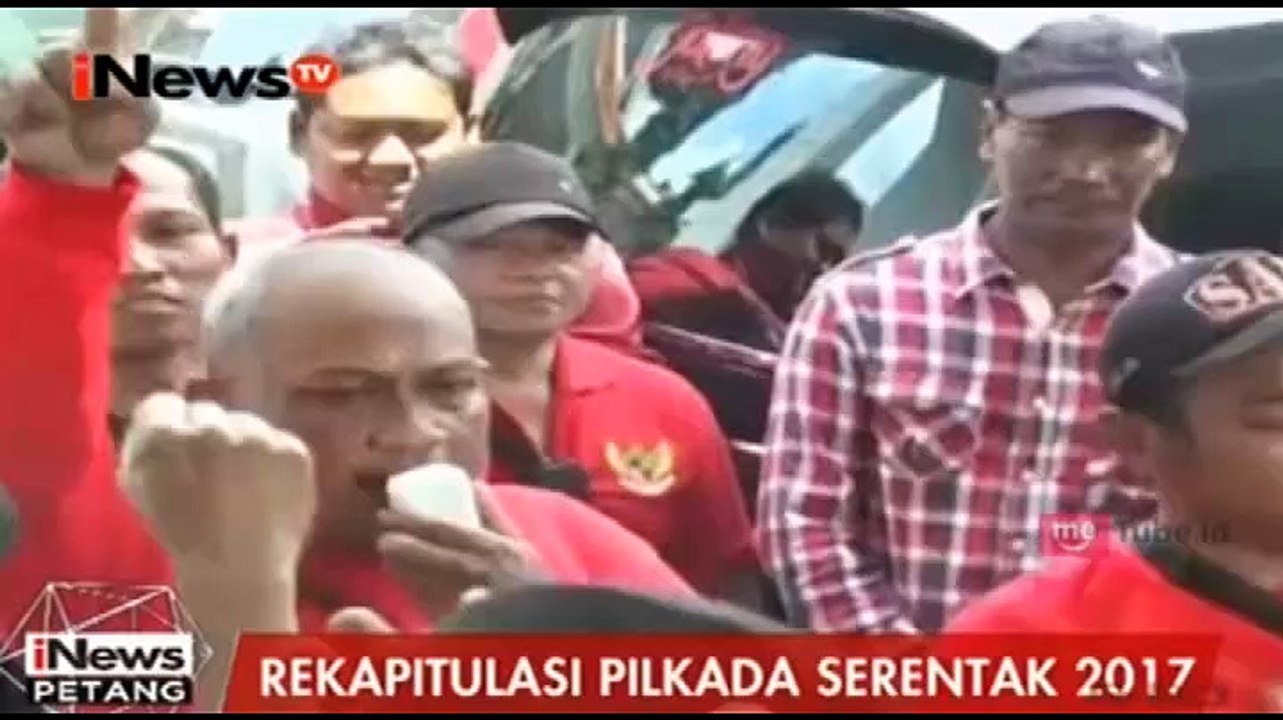 Pendukung Rudi-Dance Protes Rekapitulasi Suara