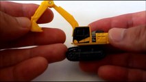 Learning Construction Vehicles starting with letter E for kids with tomica トミカ & Packman